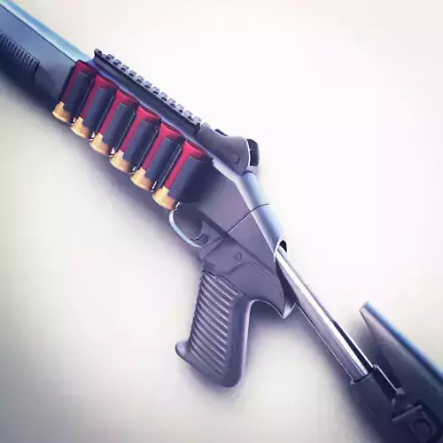 Benelli M4 Shotgun Hi-Res 3D model