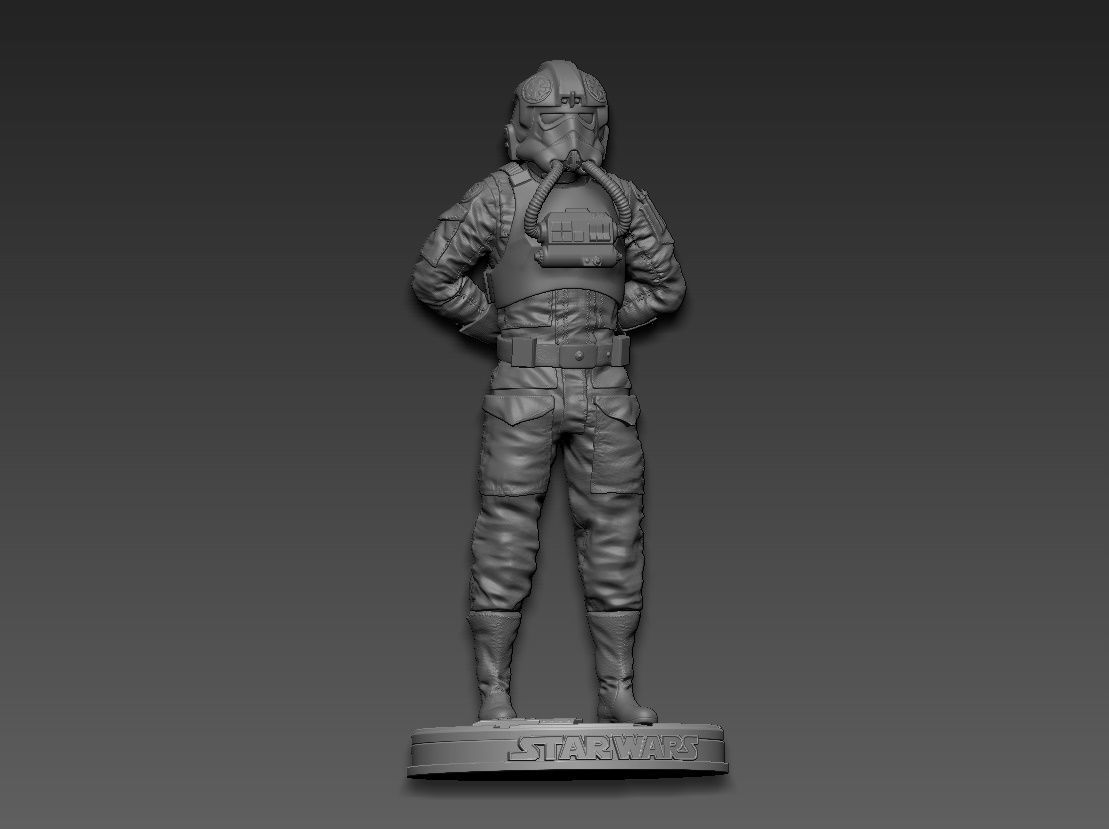 Star Wars TIE Fighter Pilot 3D print model_19