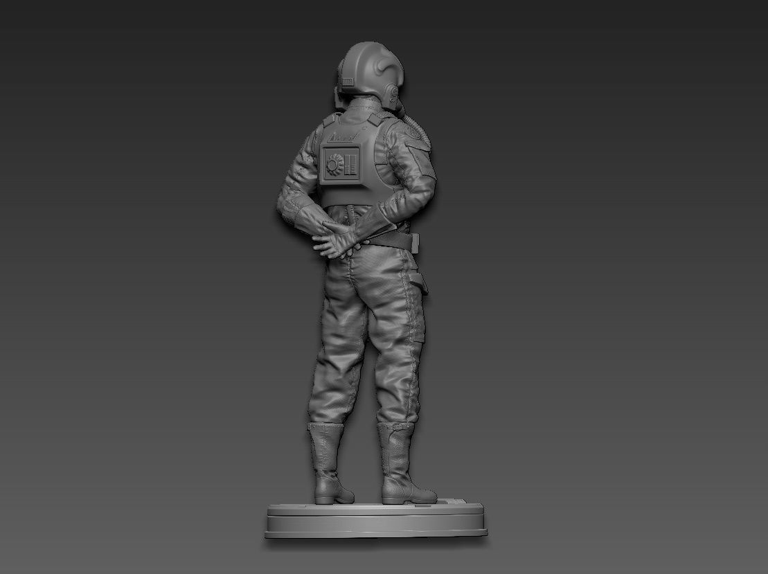 Star Wars TIE Fighter Pilot 3D print model_13