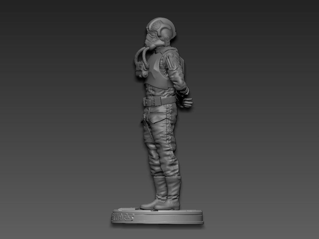 Star Wars TIE Fighter Pilot 3D print model_7