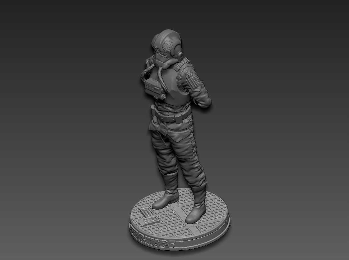Star Wars TIE Fighter Pilot 3D print model_22