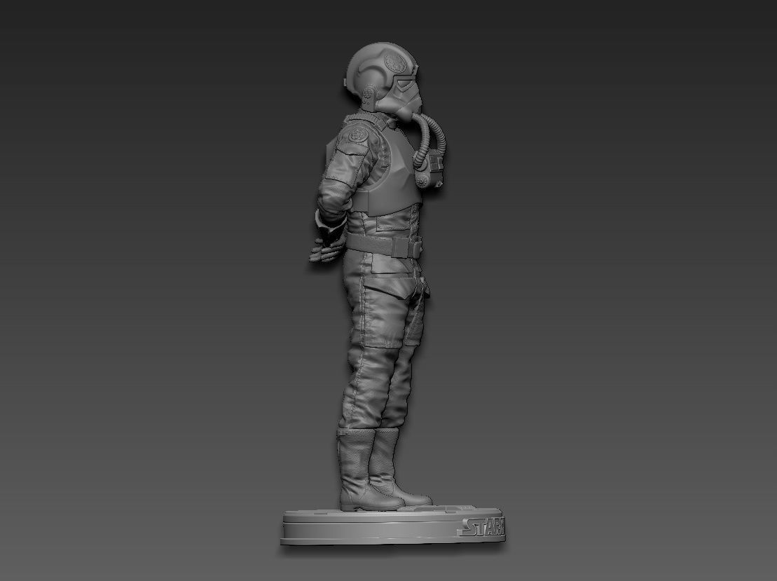 Star Wars TIE Fighter Pilot 3D print model_16