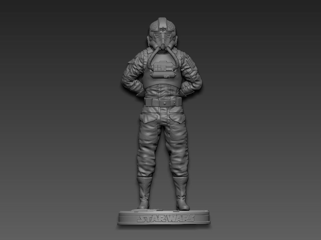 Star Wars TIE Fighter Pilot 3D print model_20