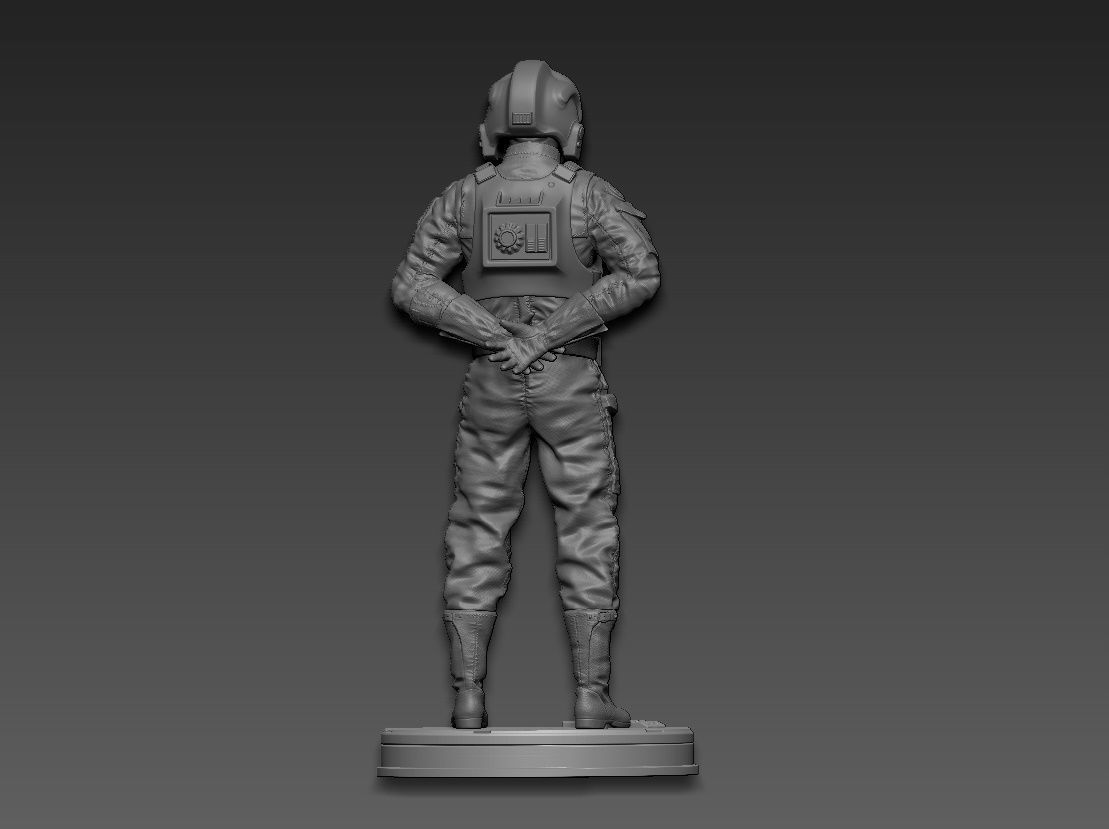 Star Wars TIE Fighter Pilot 3D print model_12