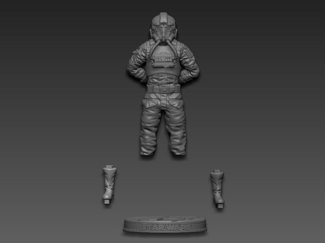 Star Wars TIE Fighter Pilot 3D print model_26