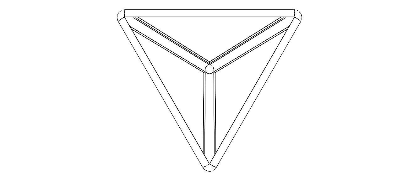 Wireframe Tetrahedron 3D print model_30