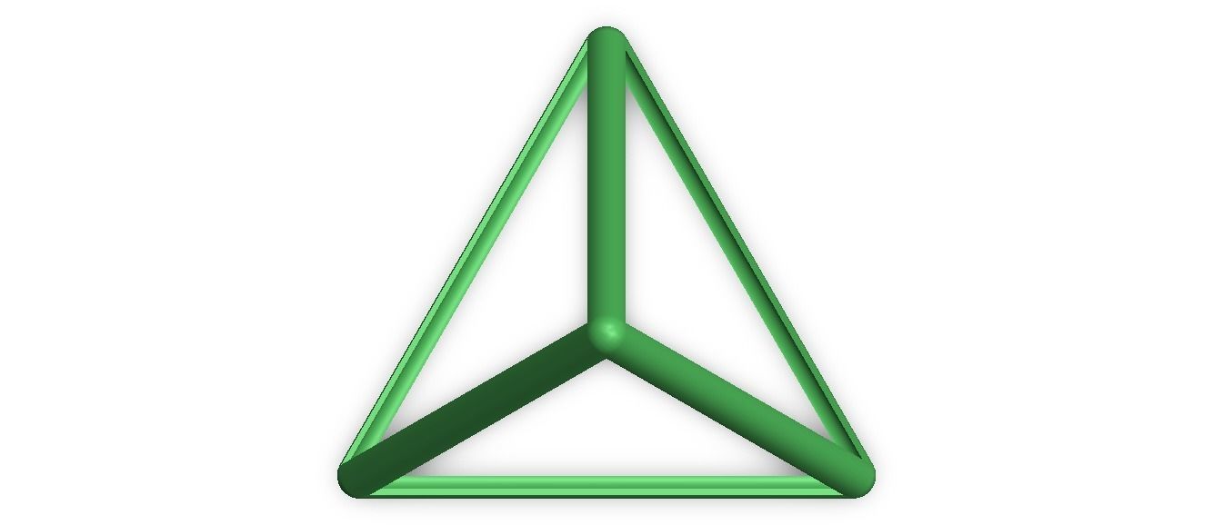 Wireframe Tetrahedron 3D print model_17