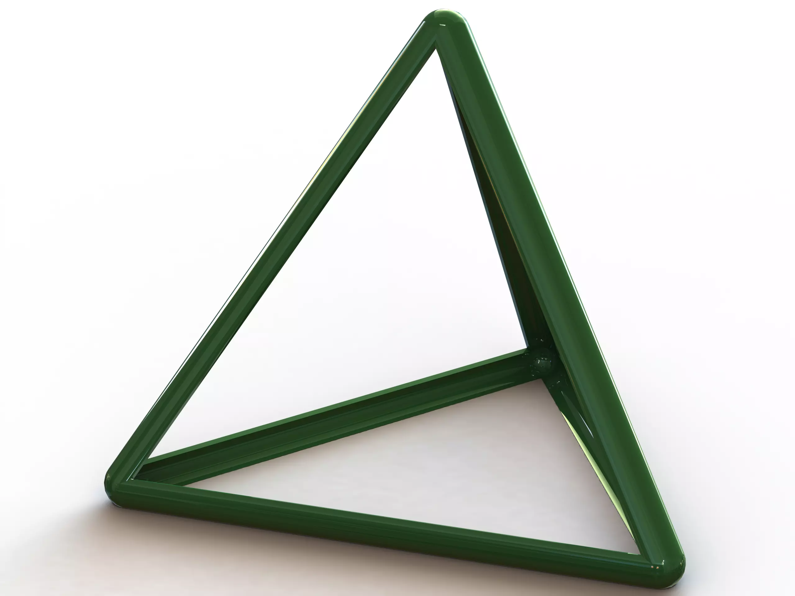 Wireframe Tetrahedron 3D print model_0