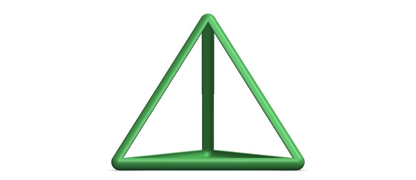 Wireframe Tetrahedron 3D print model_25