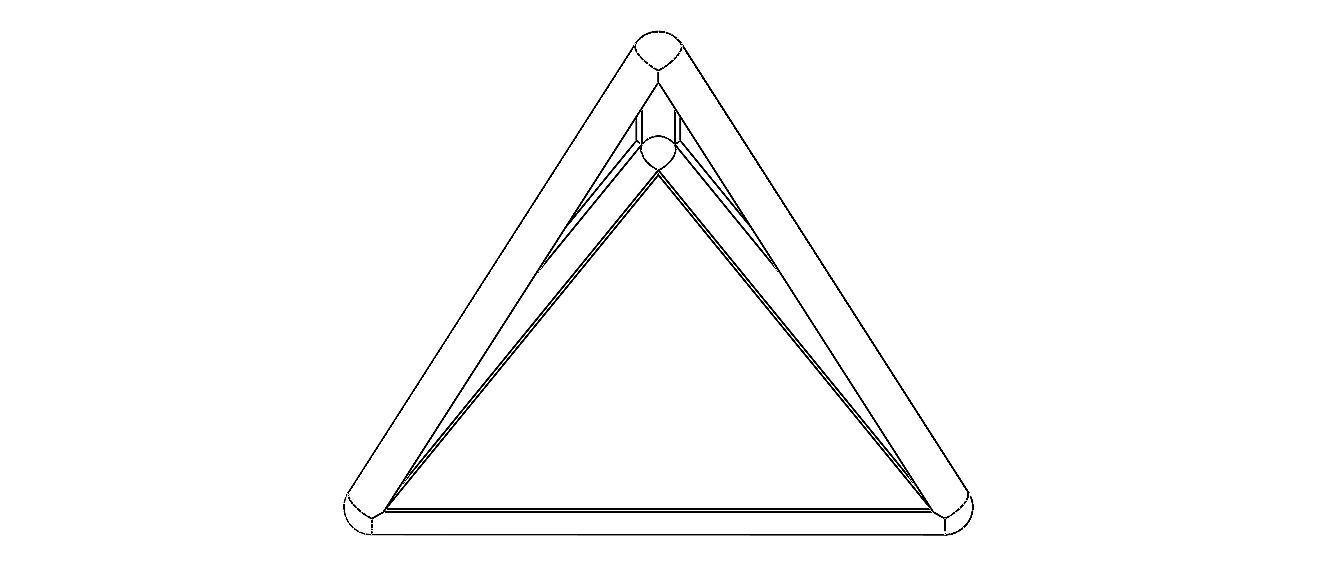 Wireframe Tetrahedron 3D print model_18