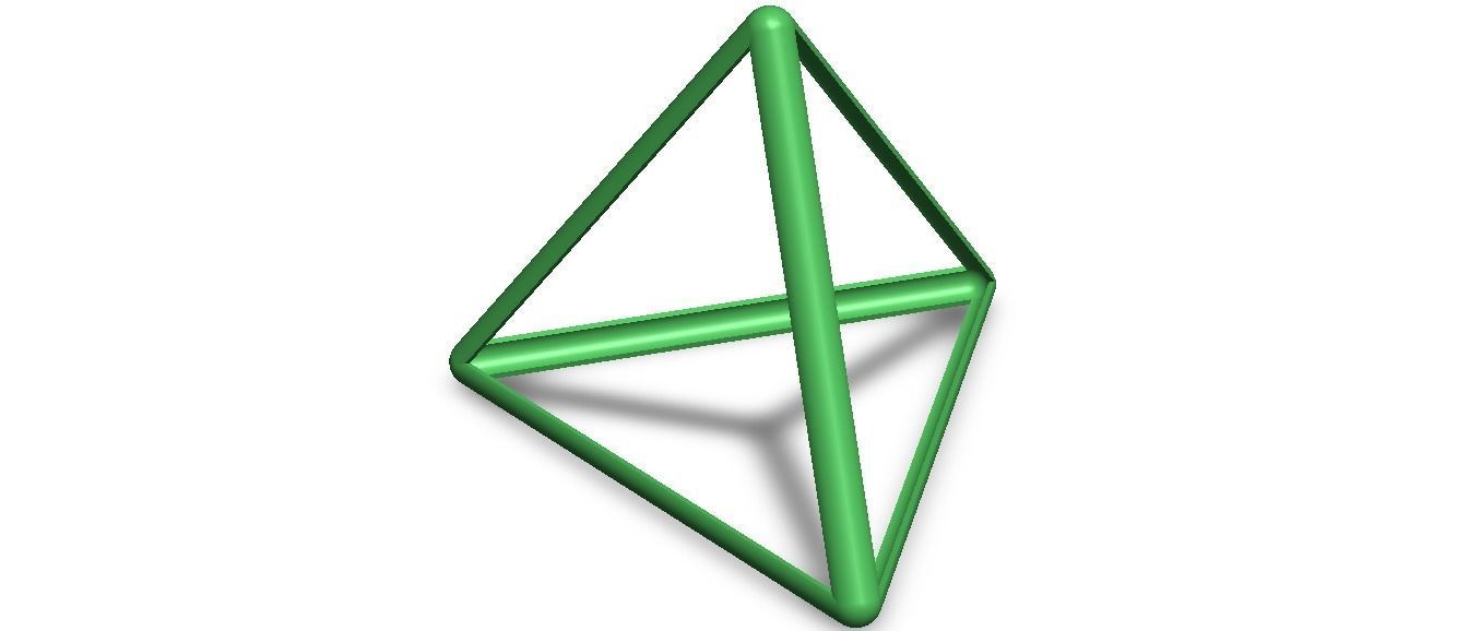 Wireframe Tetrahedron 3D print model_9