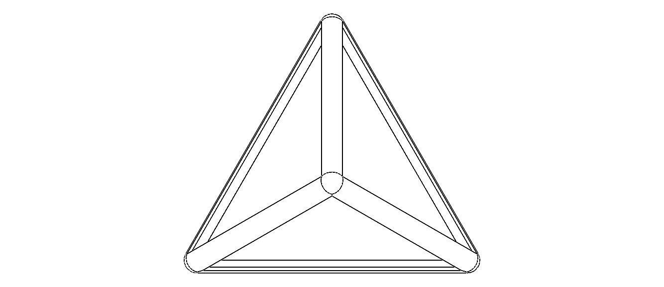 Wireframe Tetrahedron 3D print model_14