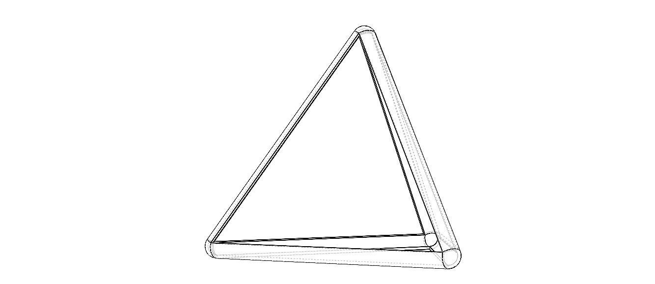 Wireframe Tetrahedron 3D print model_39