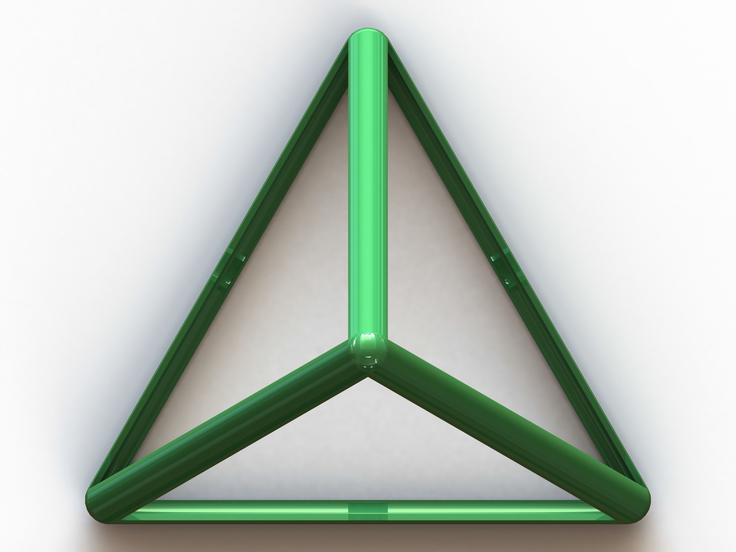 Wireframe Tetrahedron 3D print model_1