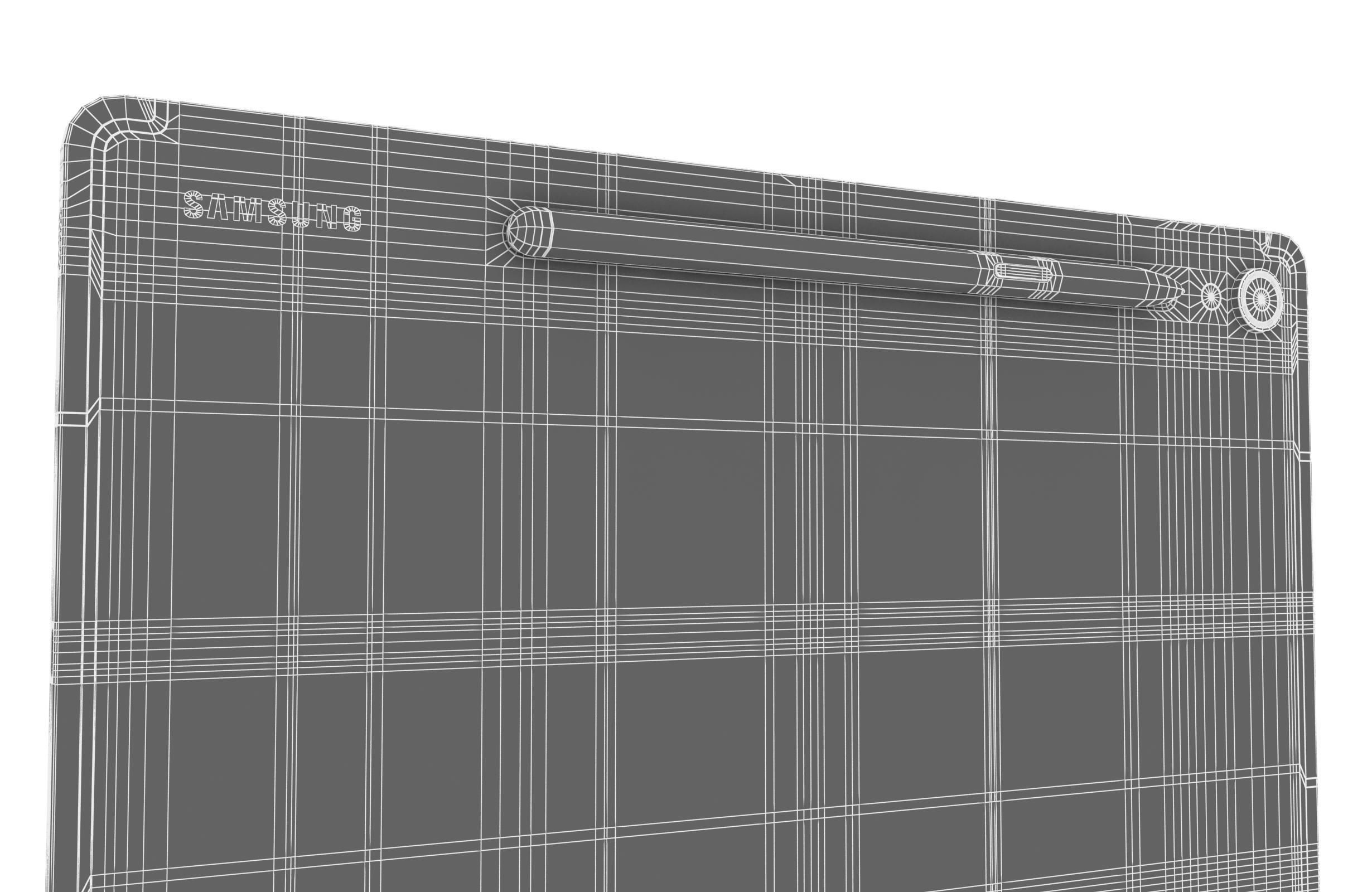 Samsung Galaxy Tab S9 White Low-poly 3D model_20