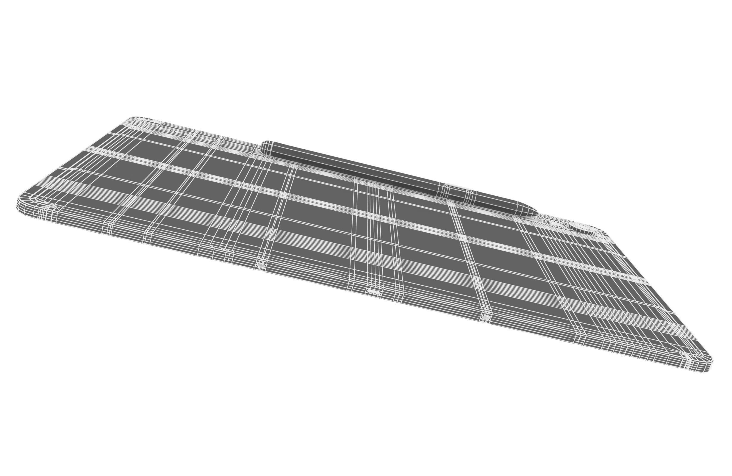 Samsung Galaxy Tab S9 White Low-poly 3D model_21