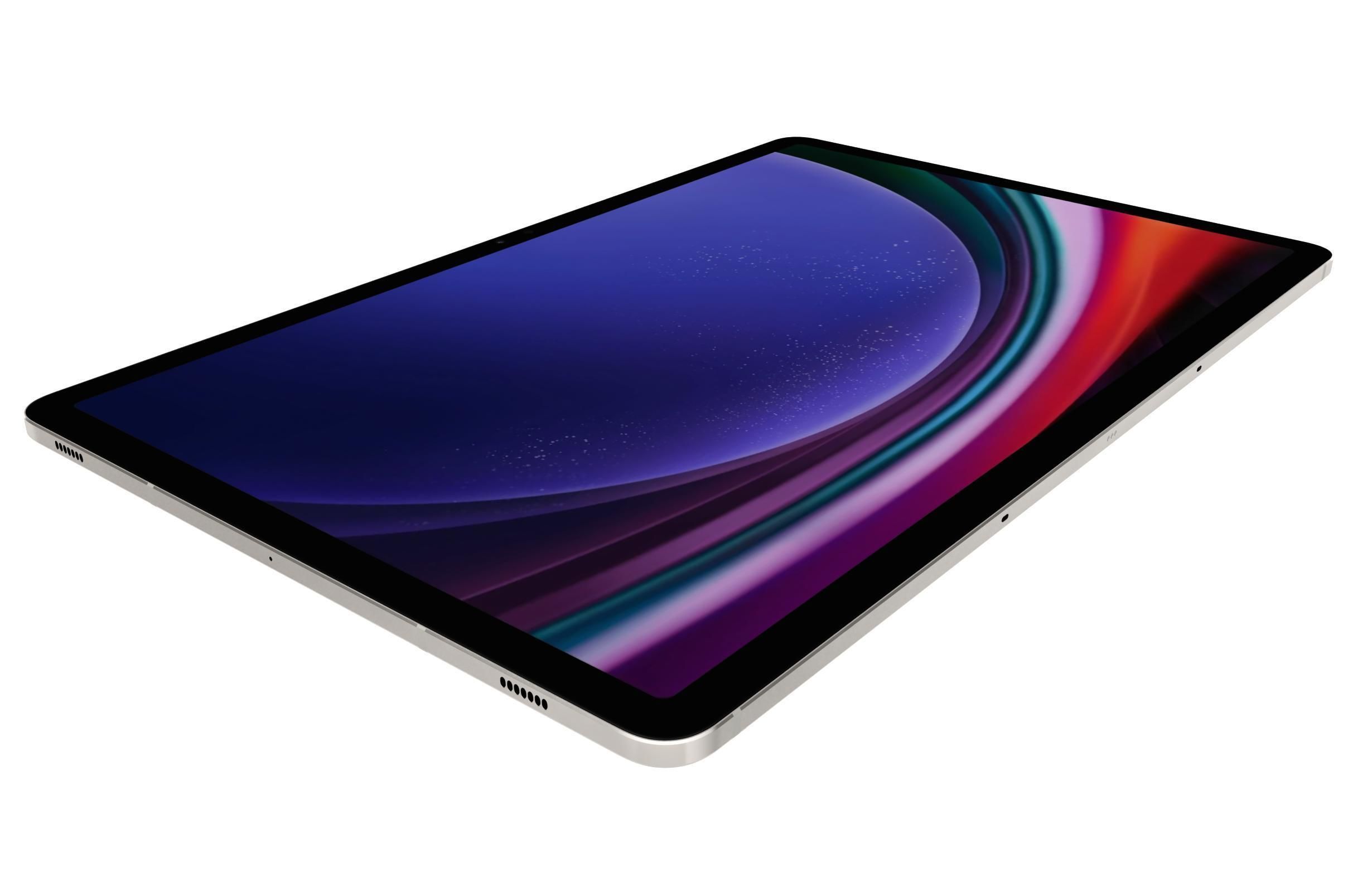 Samsung Galaxy Tab S9 White Low-poly 3D model_12