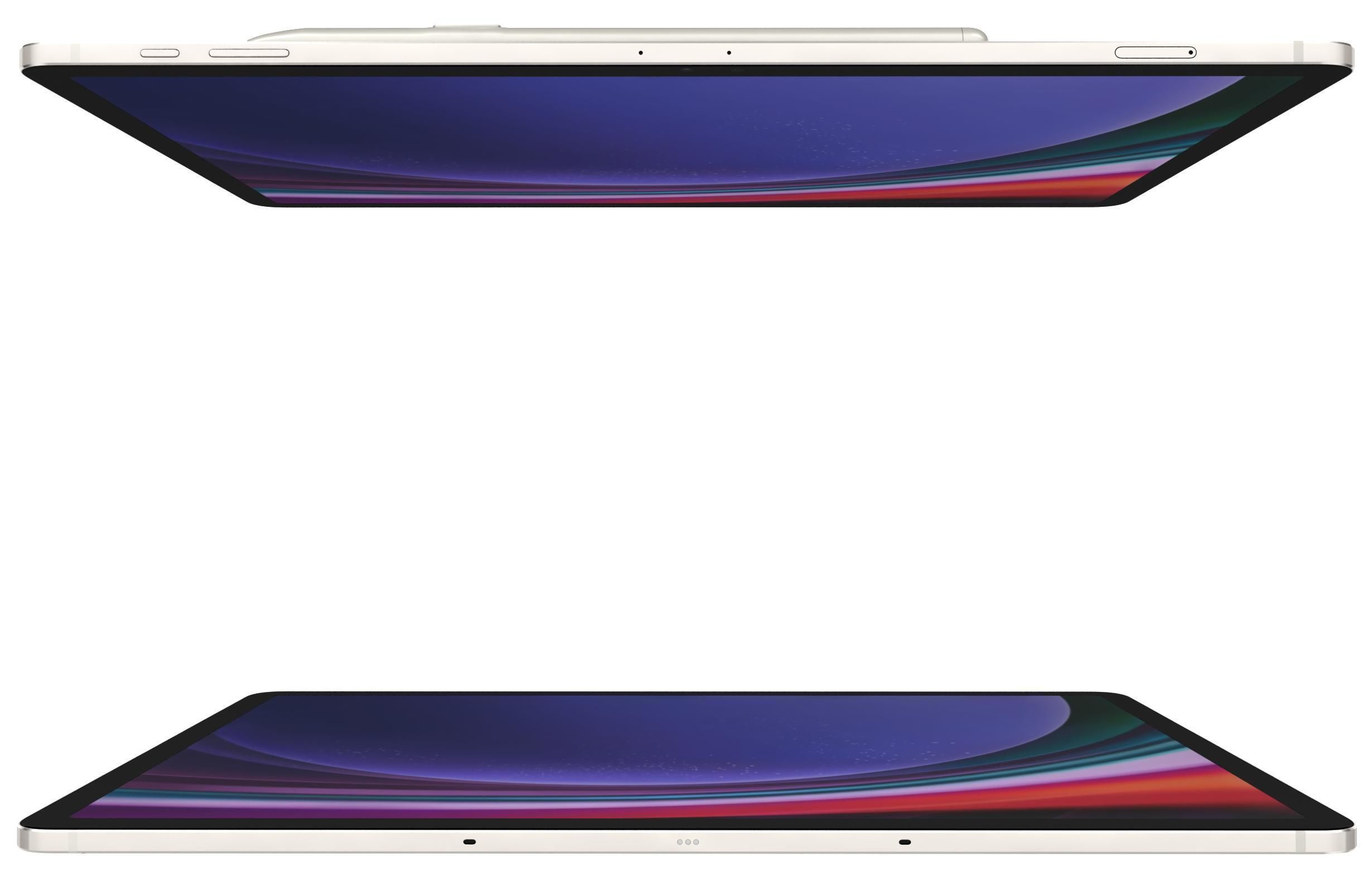 Samsung Galaxy Tab S9 White Low-poly 3D model_9