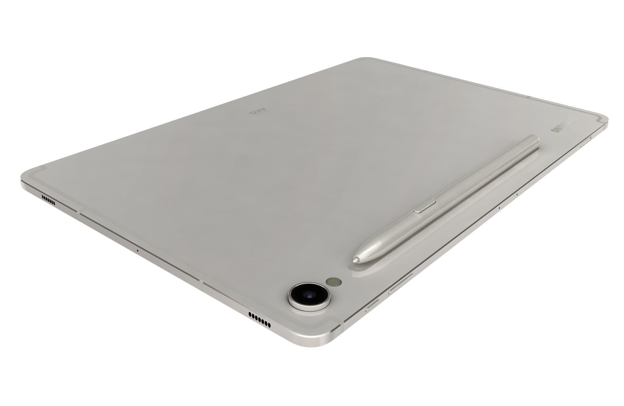 Samsung Galaxy Tab S9 White Low-poly 3D model_15