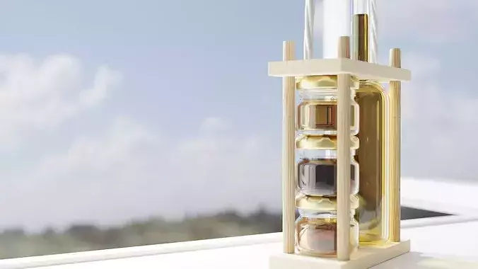 Honey And Oil Souvenir Low-poly 3D model 5