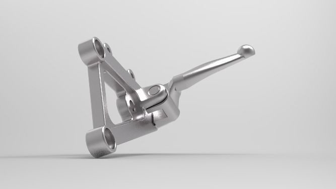 APRILIA RSV1000 PEDANA POGGIAPIEDI CNC 3D print model_2