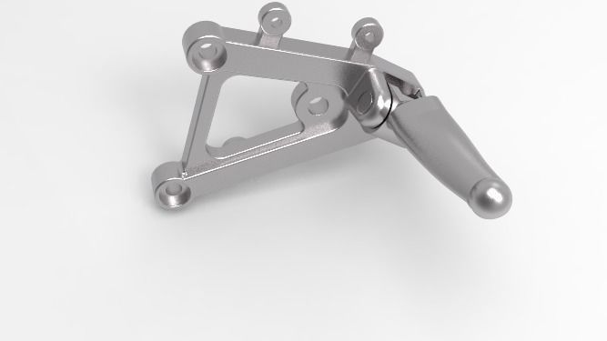 APRILIA RSV1000 PEDANA POGGIAPIEDI CNC 3D print model_3