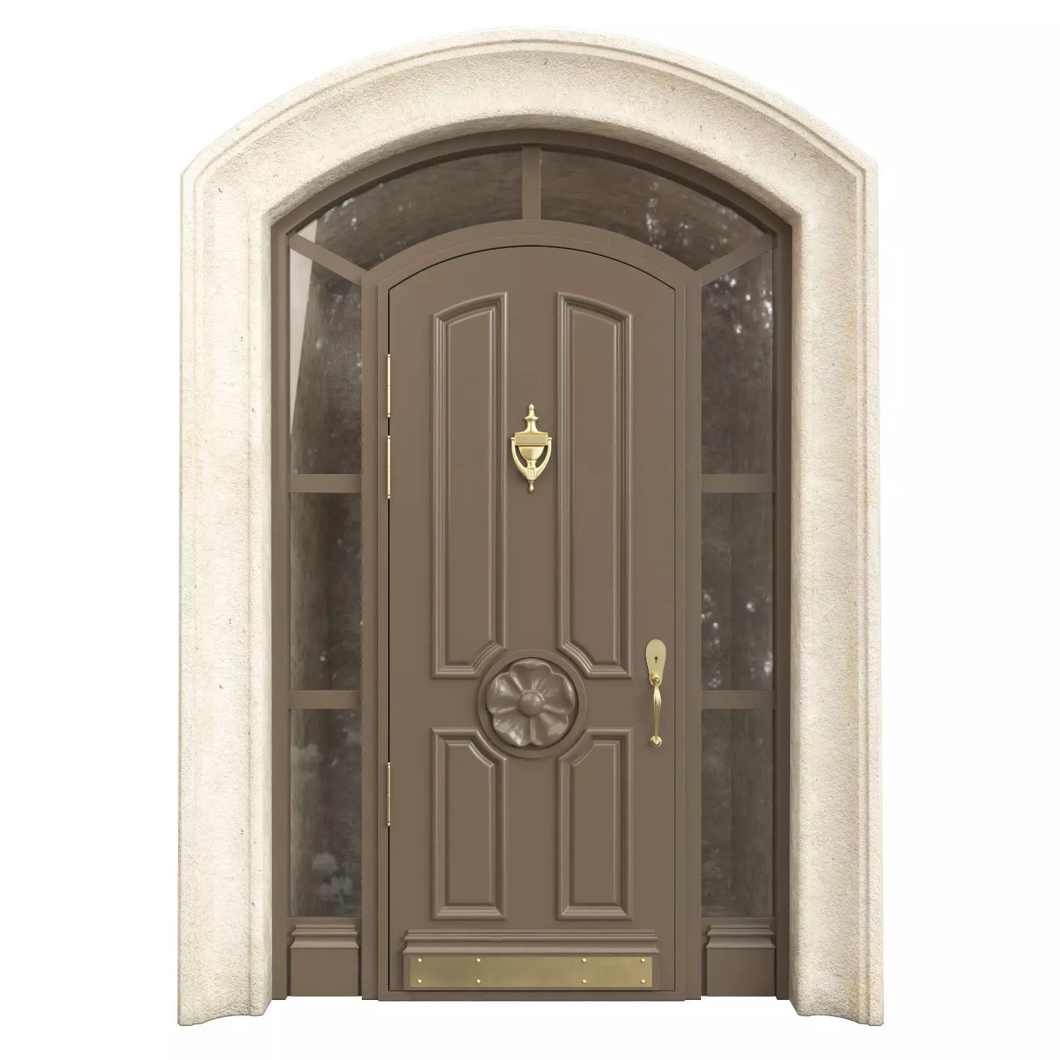 Entrance classic door 92 3D model_0