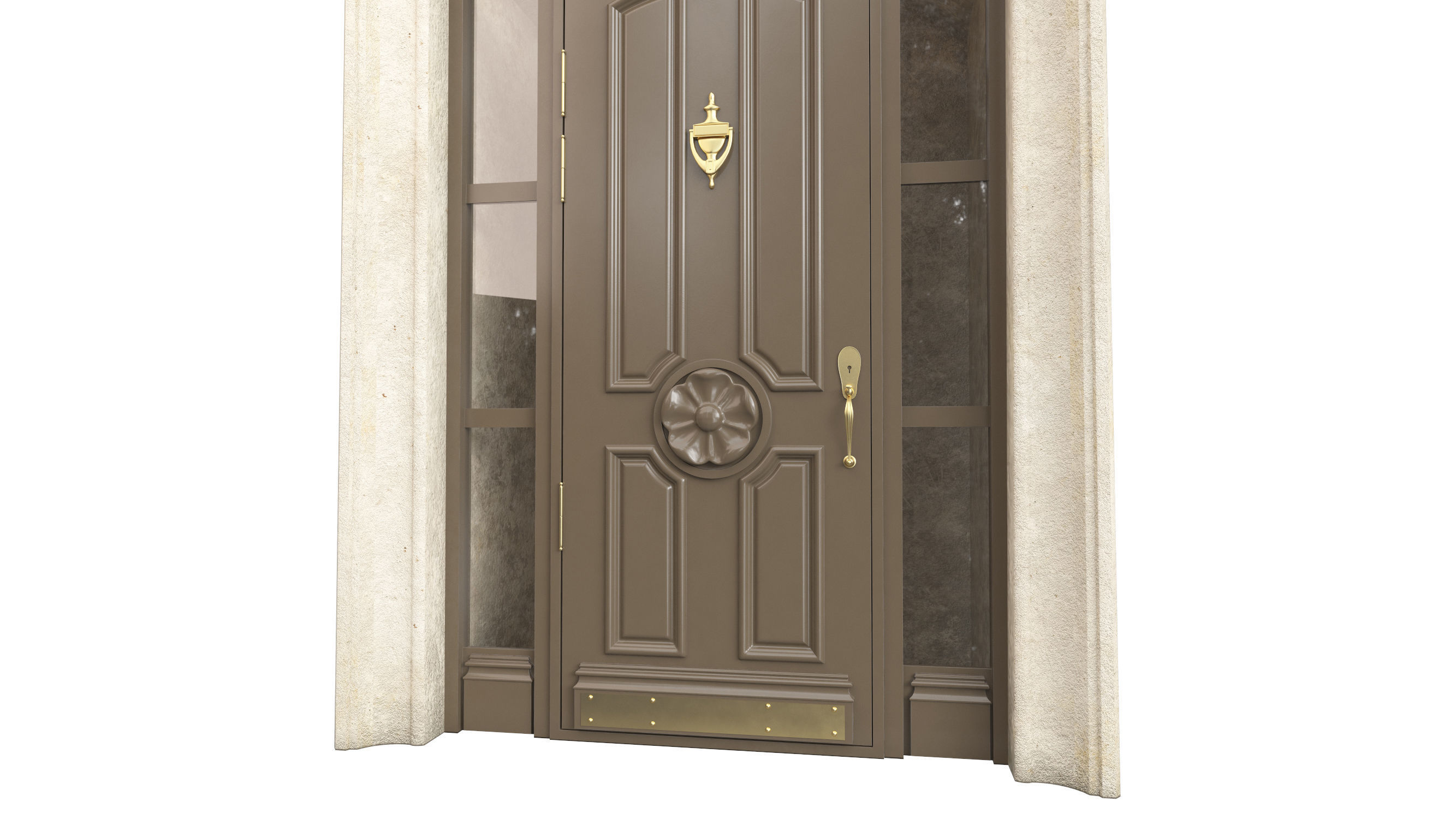 Entrance classic door 92 3D model_1