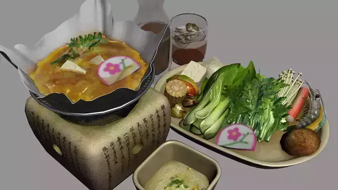 japanese sabu sabu 3D model