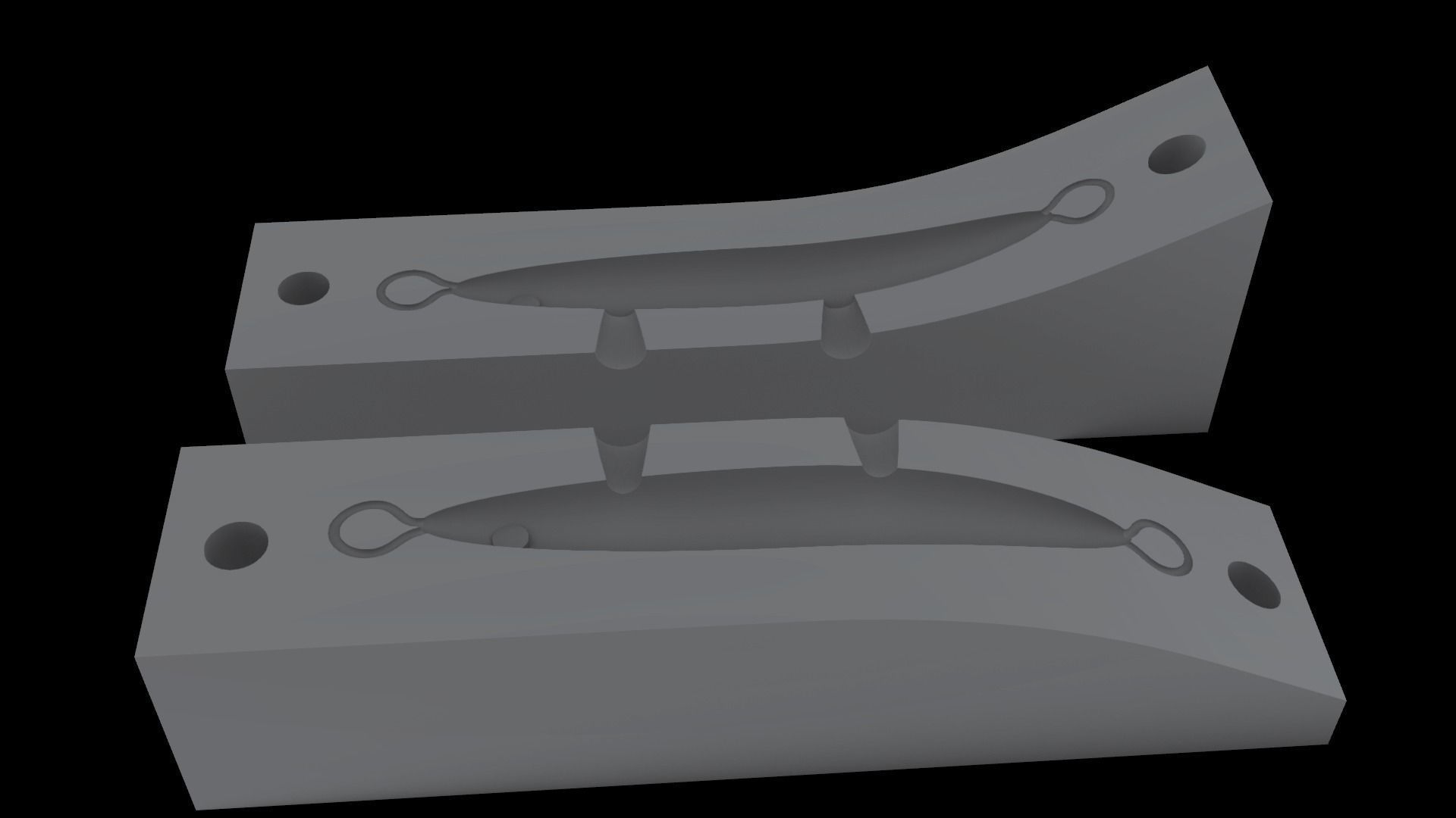 3d model bend  jig lure 3D model_2