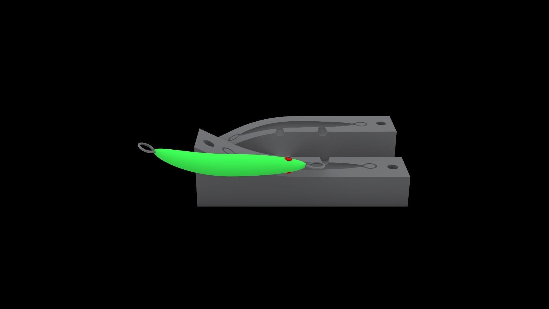 3d model bend  jig lure 3D model_5