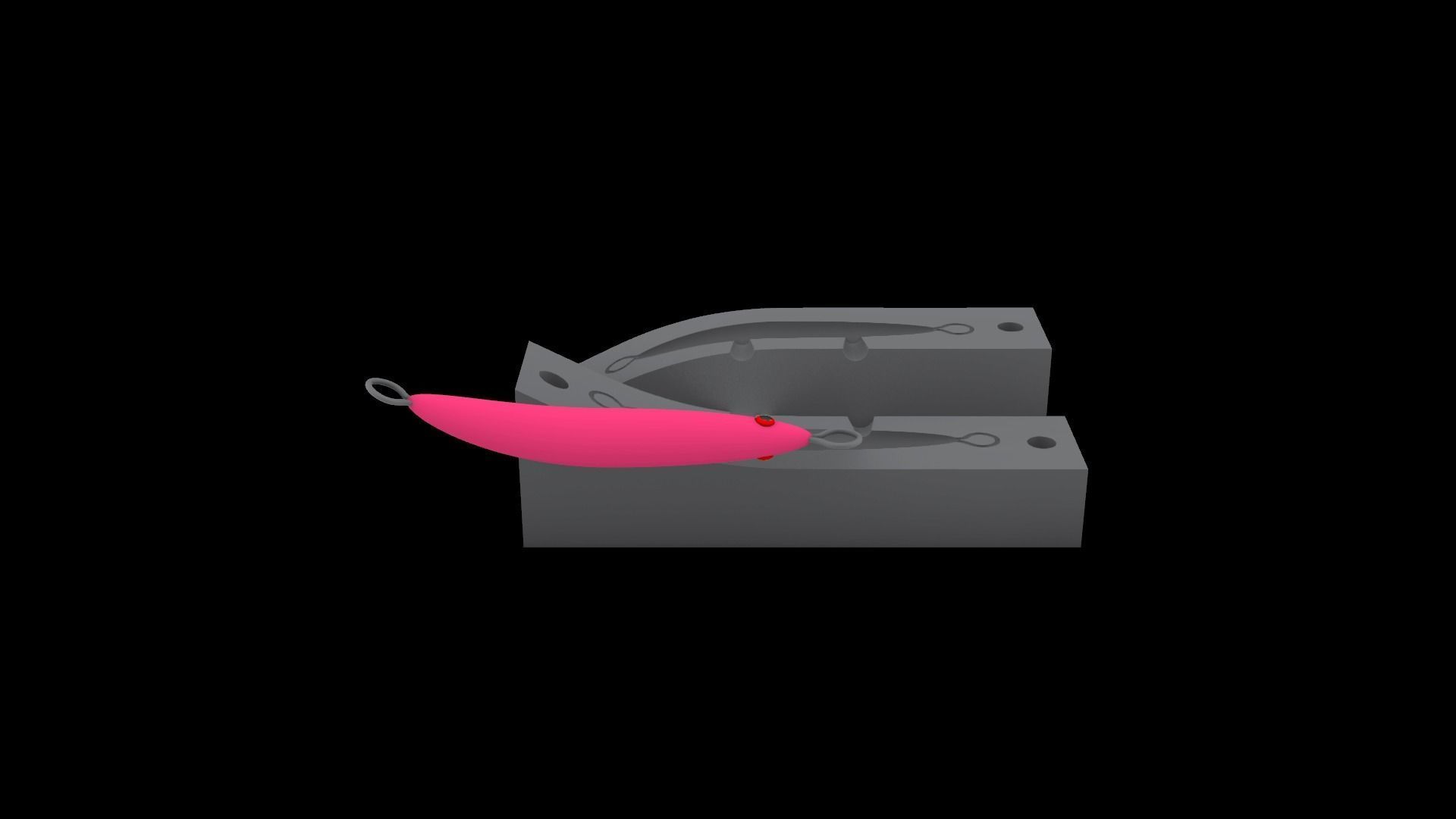 3d model bend  jig lure 3D model_3