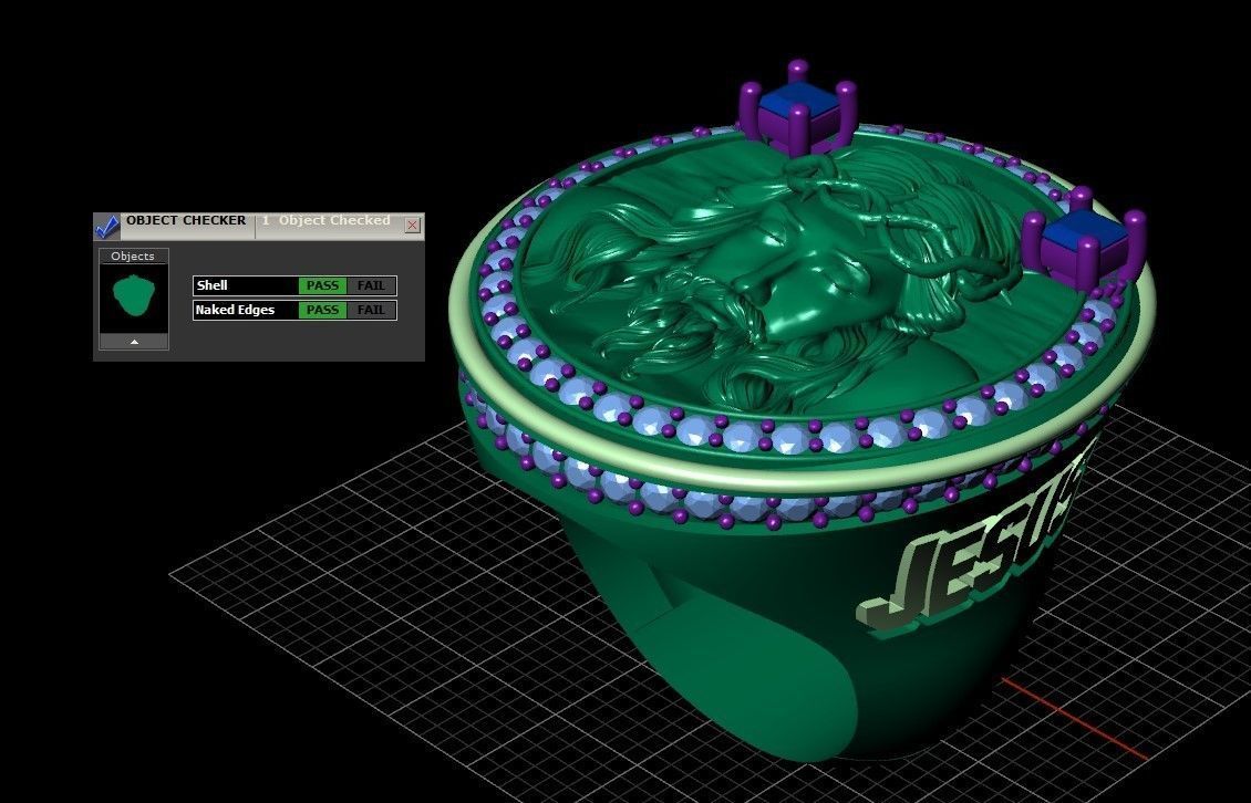 Jesus Diamond Ring 3d Print Model 3D print model_19