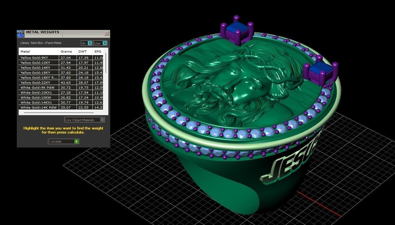 Jesus Diamond Ring 3d Print Model 3D print model_22