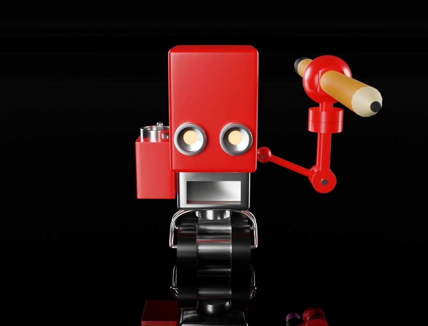 Robot draftsman Set 3D model 3D model_4