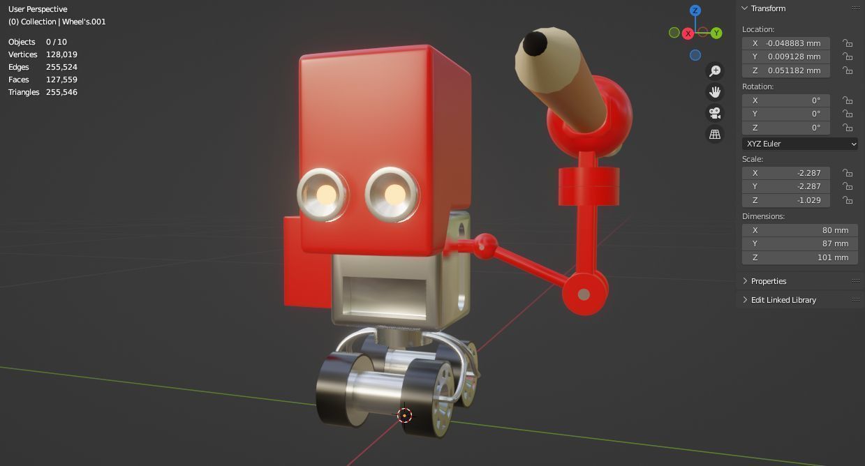 Robot draftsman Set 3D model 3D model_41
