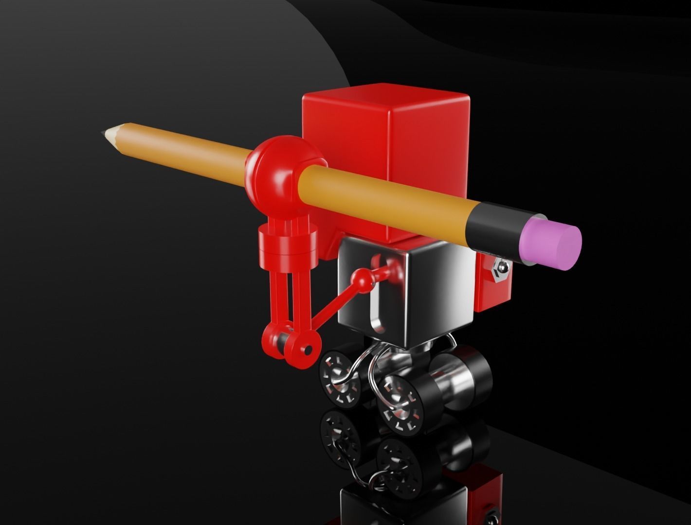 Robot draftsman Set 3D model 3D model_11