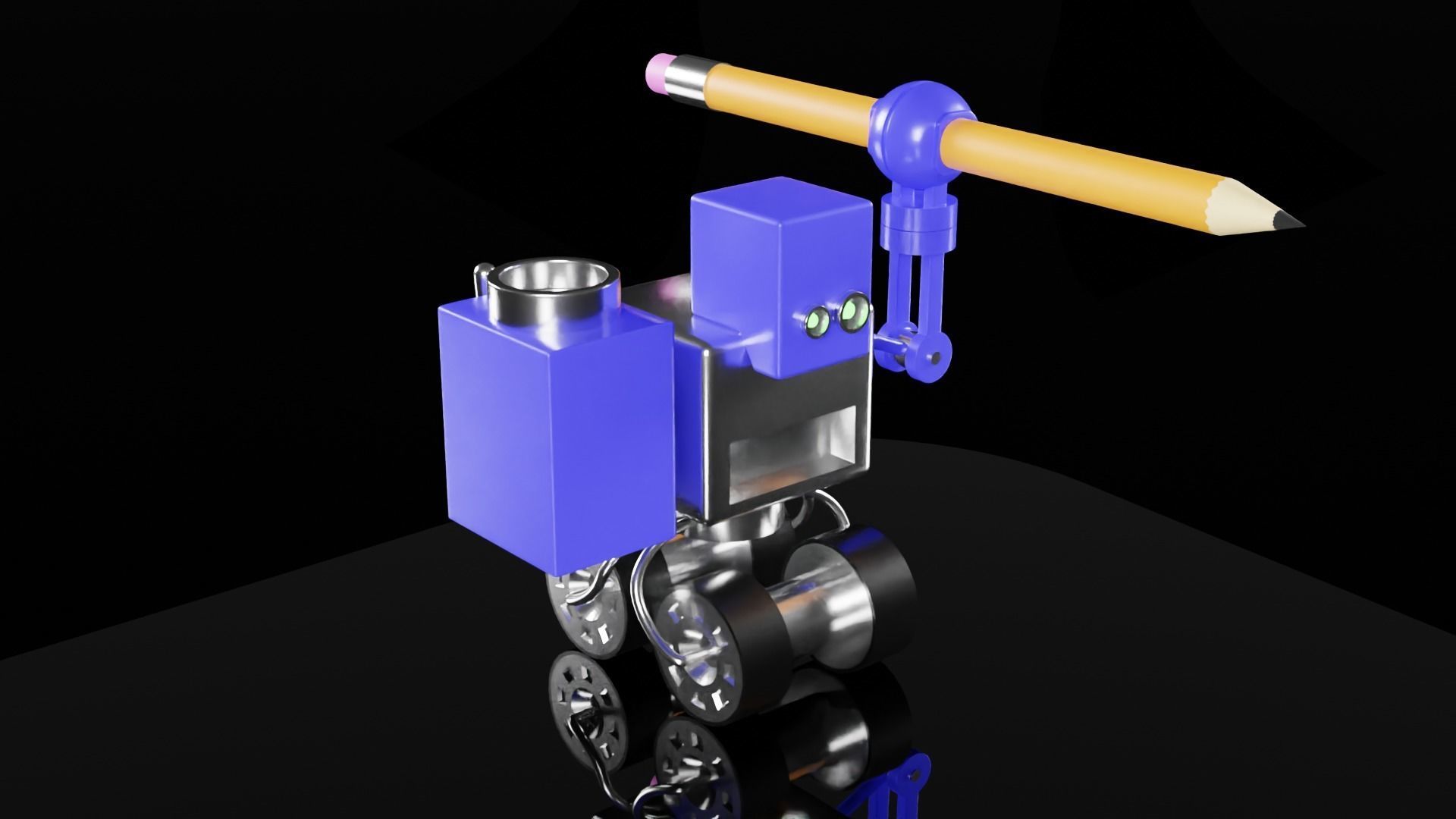 Robot draftsman Set 3D model 3D model_12