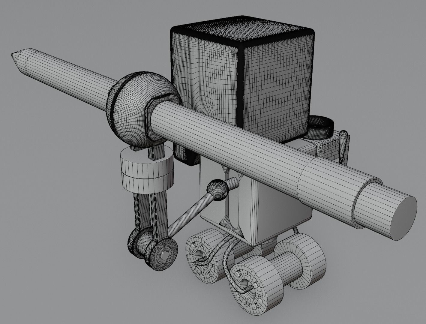 Robot draftsman Set 3D model 3D model_30