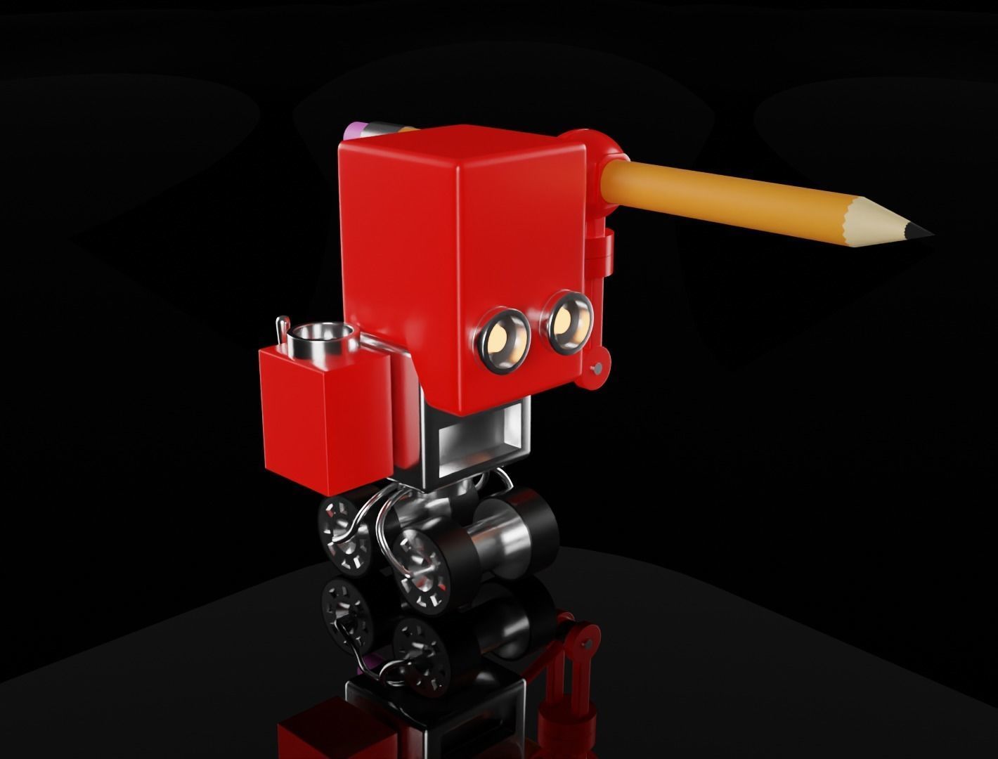 Robot draftsman Set 3D model 3D model_9