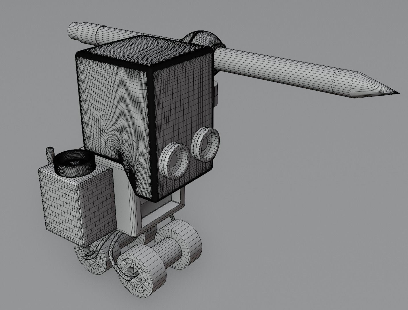 Robot draftsman Set 3D model 3D model_28