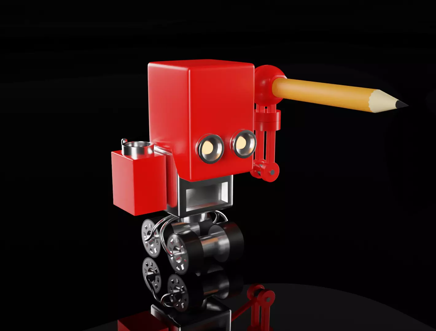 Robot draftsman Set 3D model 3D model_0