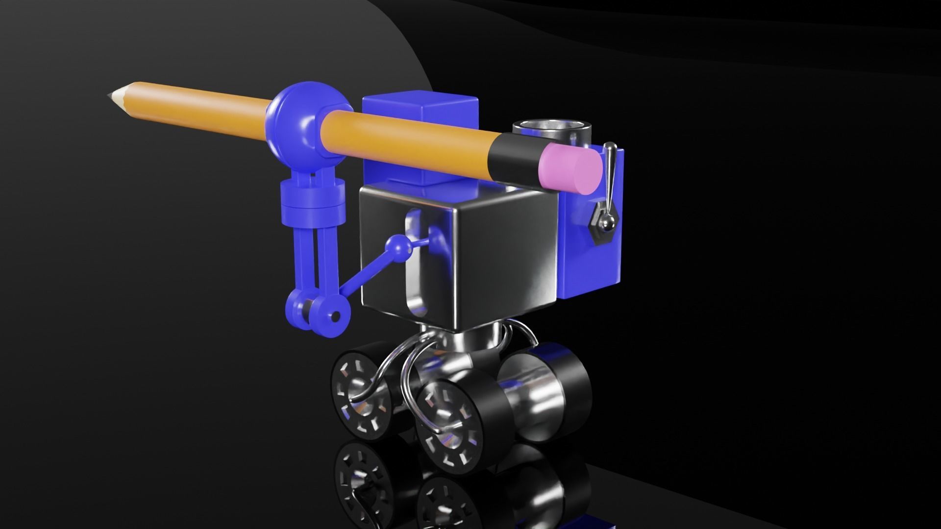 Robot draftsman Set 3D model 3D model_20