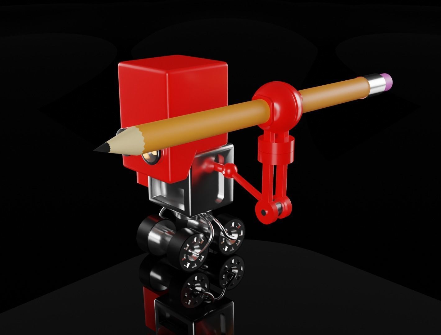 Robot draftsman Set 3D model 3D model_10