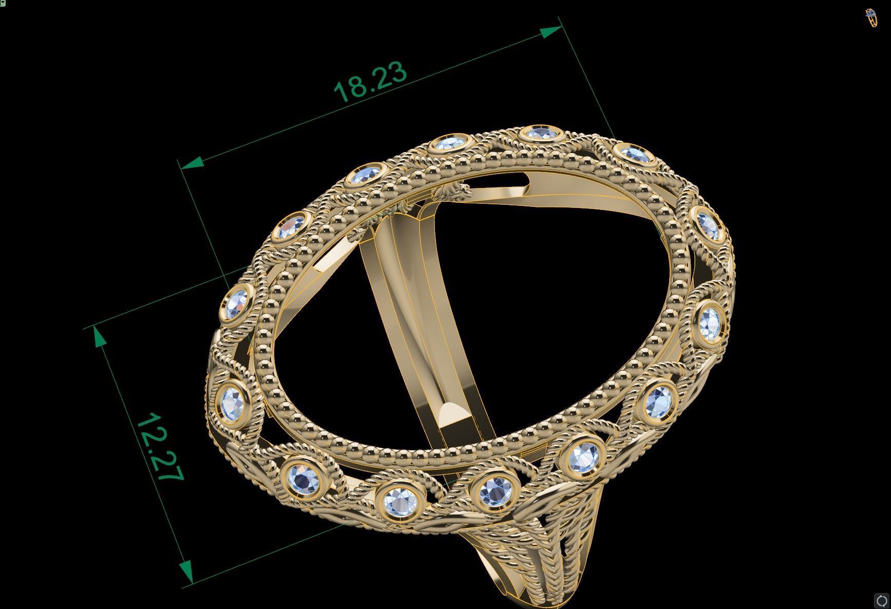 Onsa Ring 037 3D print model_3