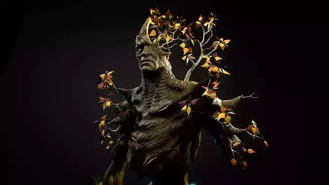 Ent Veteran Low-poly 3D model