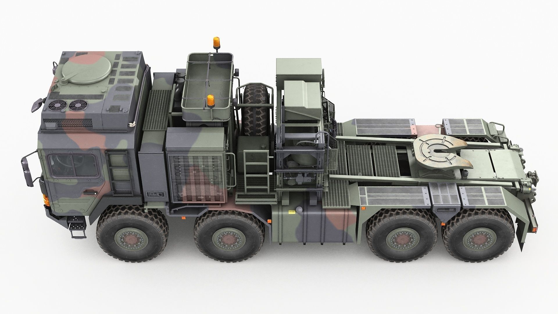 RMMV HX81 Tank transporter 3D model_9