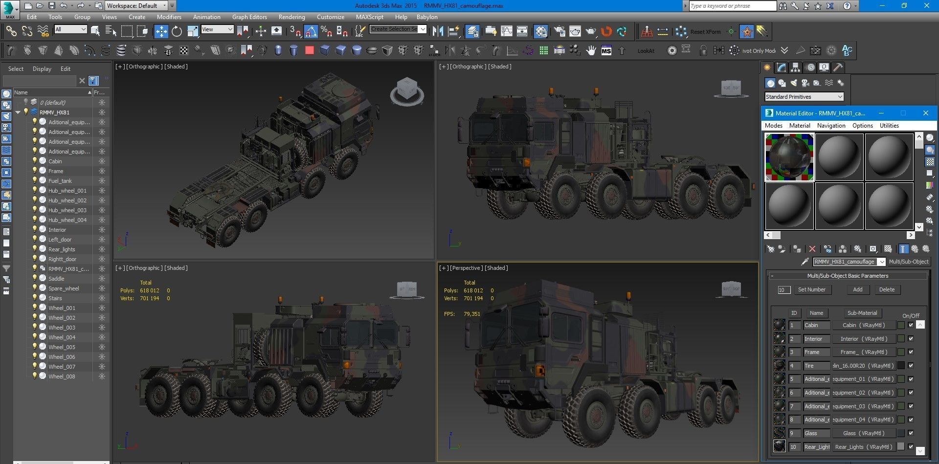 RMMV HX81 Tank transporter 3D model_25