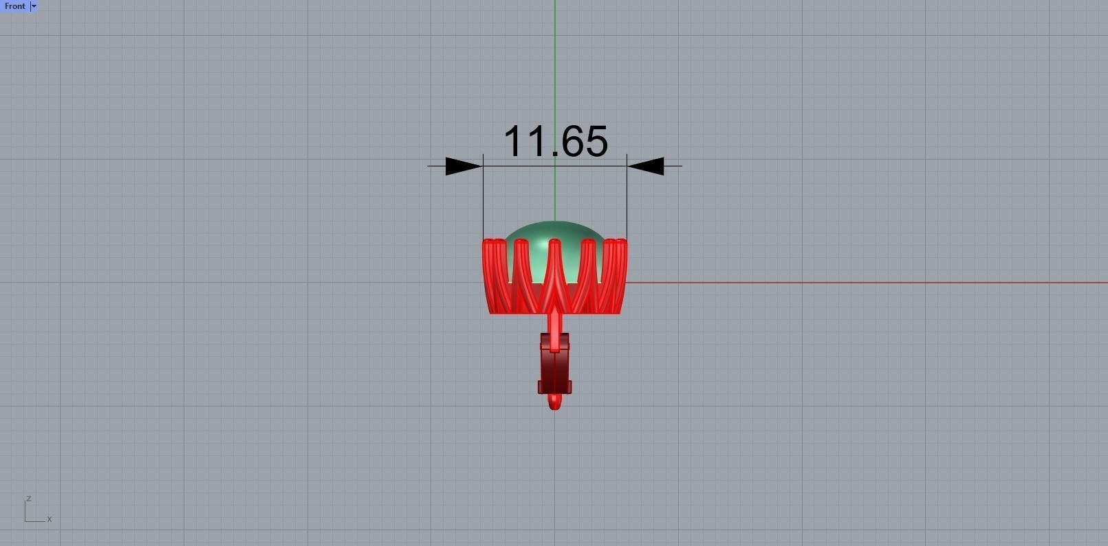 Cabochon Earrings 3D print model_16