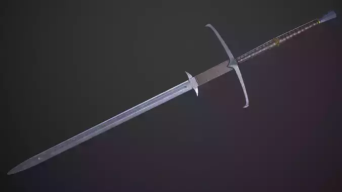 Zweihander Greatsword PBR Gameready